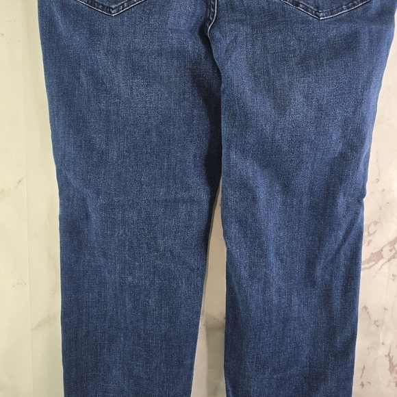 J Jill Jeans Womens 10 Authentic Stretch Slim Ankle Crop Denim Dark Wash Skinny - Picture 8 of 13